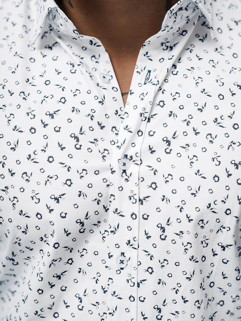 Cămașă bărbați albă OZONEE O/V14