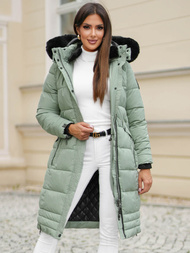 Geacă de femei verde-mentă OZONEE O/W377Z