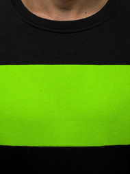 Hanorac bărbați negru-verde OZONEE JS/2020/31