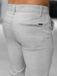 Pantaloni chino bărbaţi gri OZONEE DJ/5505Z