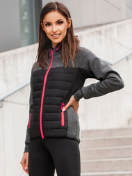 Jachetă femei negru OZONEE JS/KSW4002Z