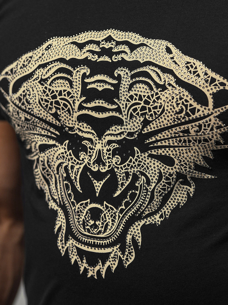 Tricou bărbați negru OZONEE NB/3011Z