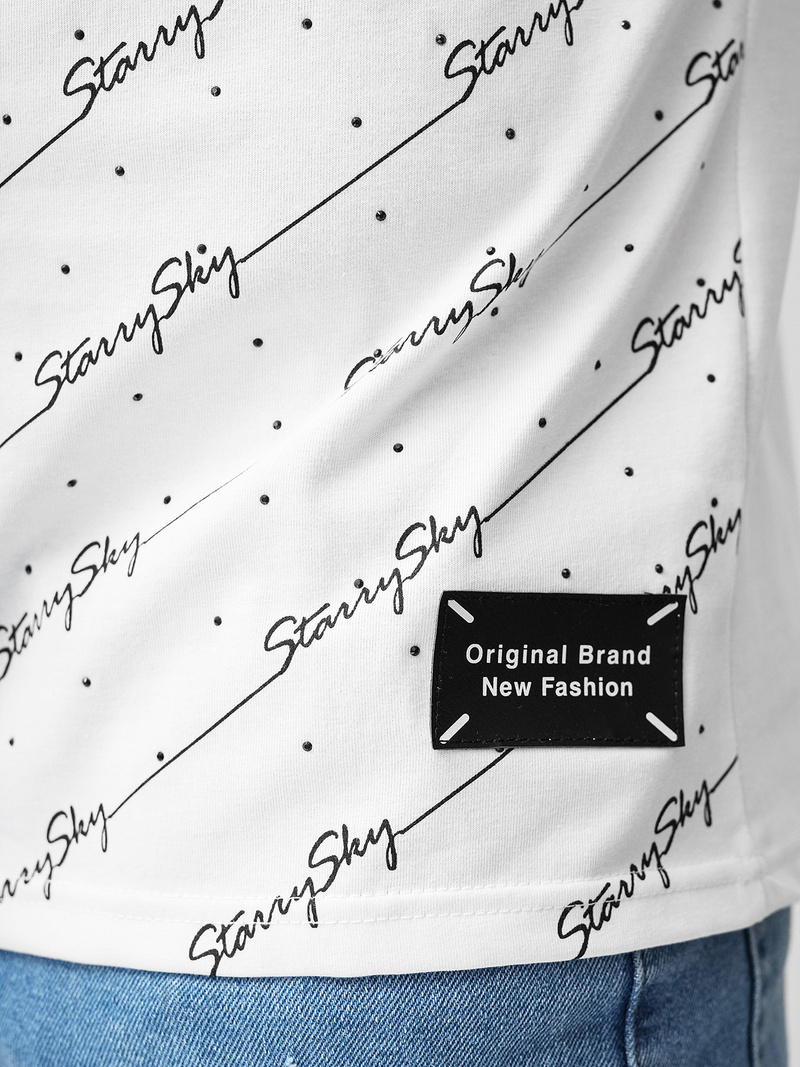 Tricou bărbați alb OZONEE O/QQ1323