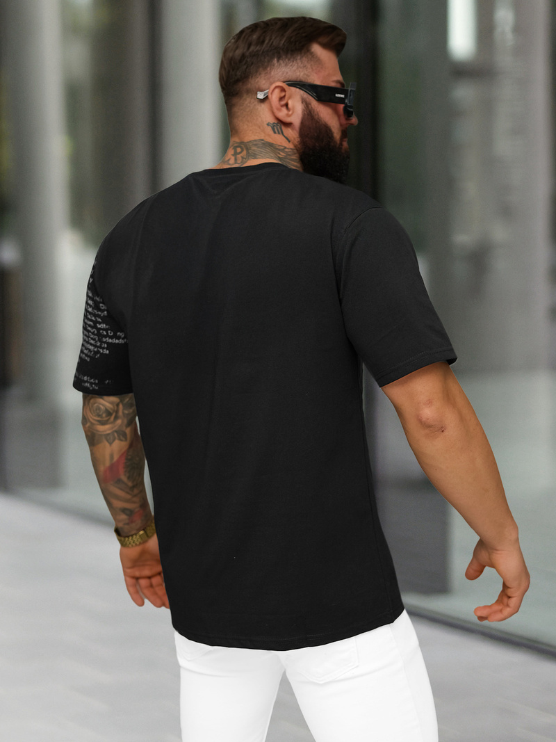 Tricou bărbați negru OZONEE O/YN2/631