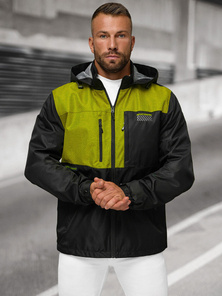 Jachetă bărbați neagră OZONEE JS/22M311/392Z