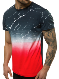 Tricou bărbați roșu albastru bleumarin OZONEE JS/SS11119