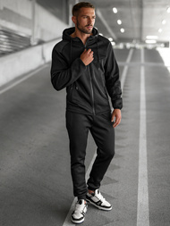 Compleu sport bărbaţi negru OZONEE JS/8C1967/3