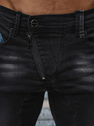 Blugi bărbaţi negri OZONEE NB/MP0025NZ