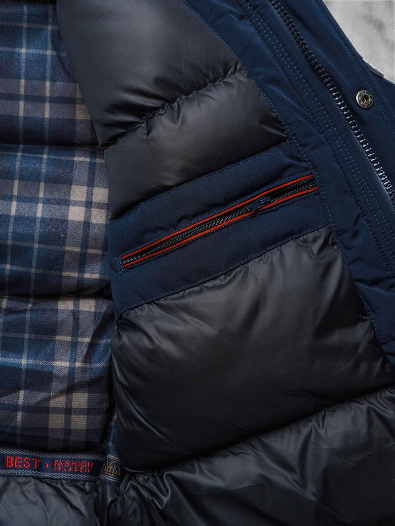 Geacă bărbați albastru marin OZONEE JS/5M718/215