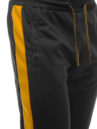 Pantaloni de trening bărbaţi galben negru OZONEE JS/JZ11003Z