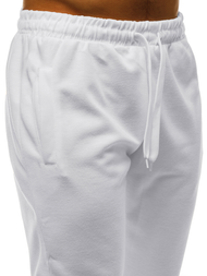 Pantaloni de trening bărbaţi albi OZONEE JS/JZ11001