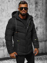 Geacă bărbați neagră OZONEE JS/5M3137/392