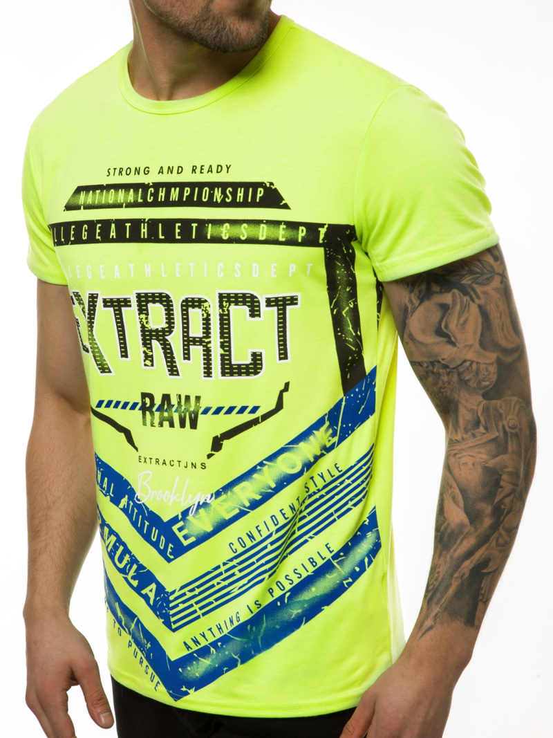 Tricou bărbați verde OZONEE JS/SS10963