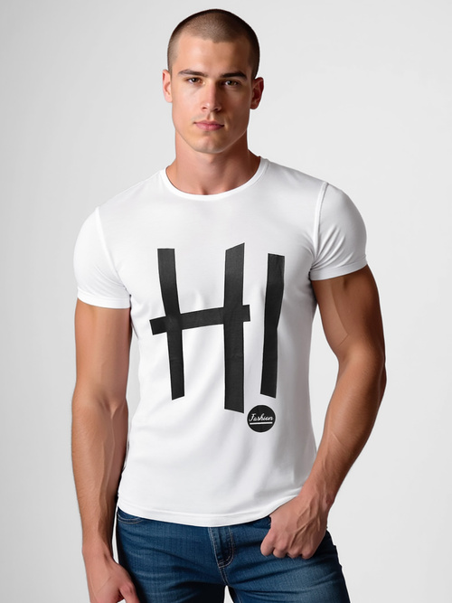 Tricou bărbați alb OZONEE O/T1261/1Z