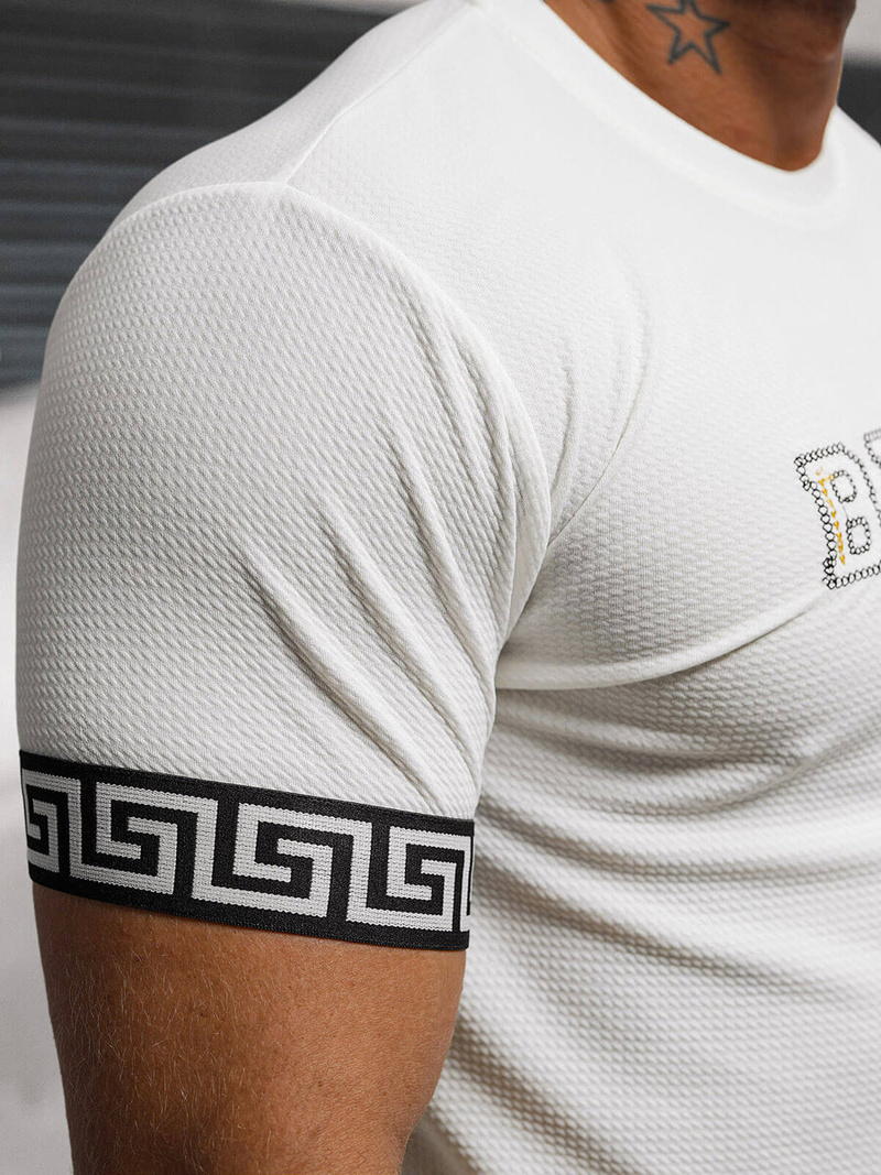 Tricou bărbați alb OZONEE O/T7571