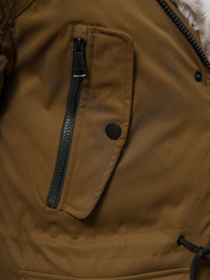 Geacă de iarnă parka bărbați camel OZONEE JS/22M317/84