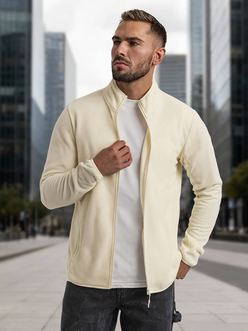 Bluză bărbați écru OZONEE JS/HH016/1