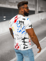 Tricou bărbați alb OZONEE JS/8T1211/1