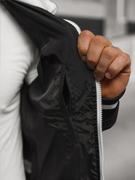 Jachetă de bărbați neagră OZONEE JS/5M3218/392