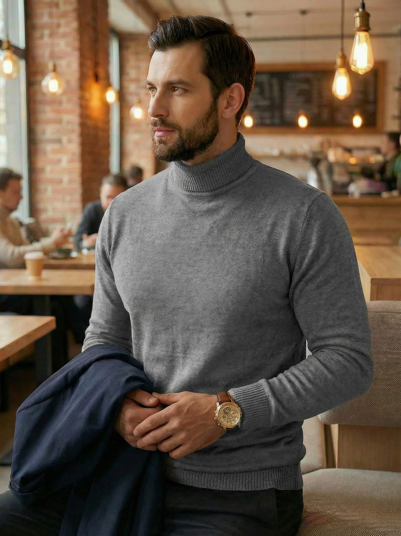 Pulover bărbați gri OZONEE JS/59B3603/2