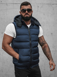 Vestă bărbați albastru marin OZONEE N/7129Z