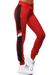 Pantaloni de training femei rosii OZONEE JS/JK88116/18
