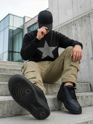 Hanorac bărbați negru OZONEE JS/65B3920/3Z