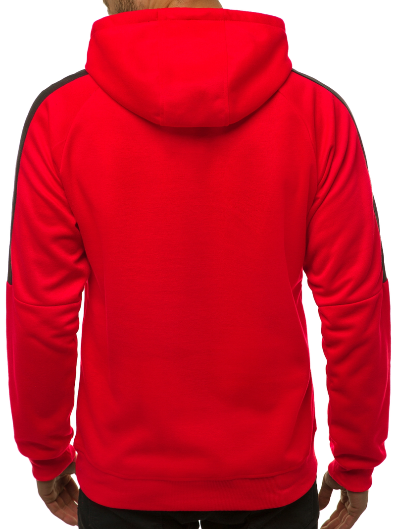 Hanorac cu glugă bărbați roșu OZONEE JS/JZ11062