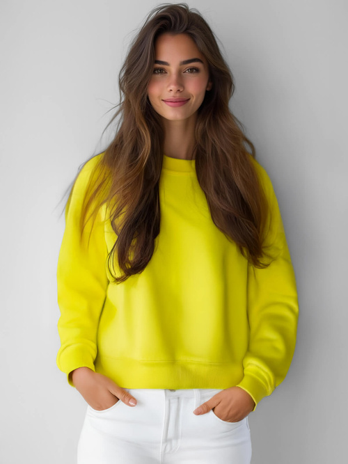 Hanorac femei neon galben OZONEE JS/W01Z