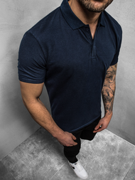 Tricou polo bărbați albastru marin OZONEE JS/GD01Z