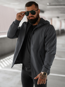 Jachetă bărbați softshell antracit OZONEE JS/27B6529/5Z