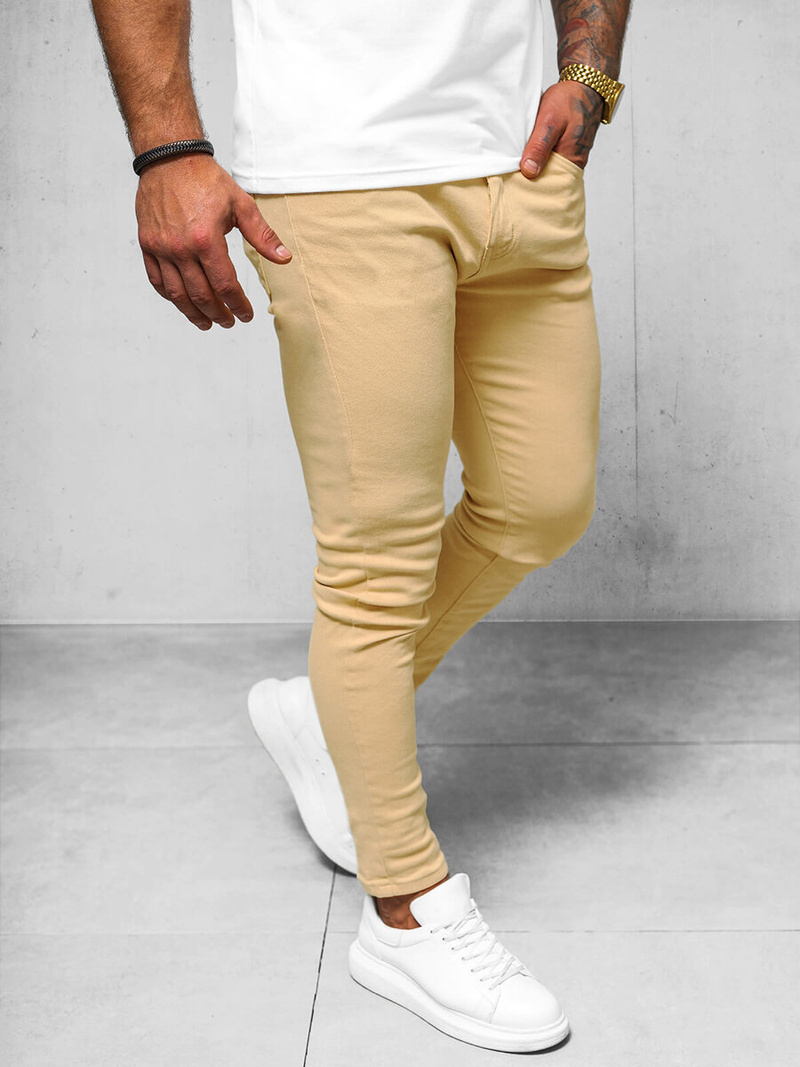 Blugi Bărbaţi Bej OZONEE O/E7887M