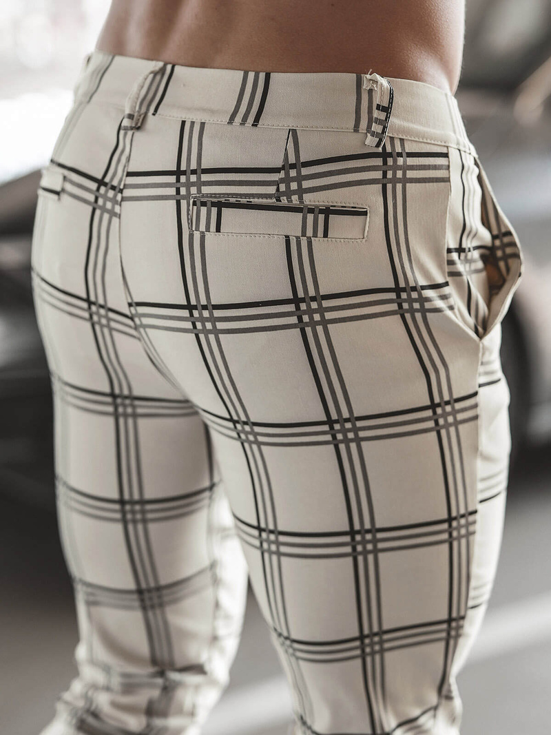 Pantaloni Chino Bărbaţi Bej OZONEE O/P4028Z