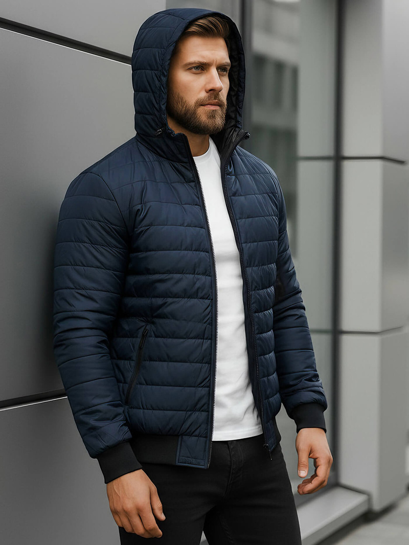 Jachetă bărbați bleumarin OZONEE JS/MY13Z