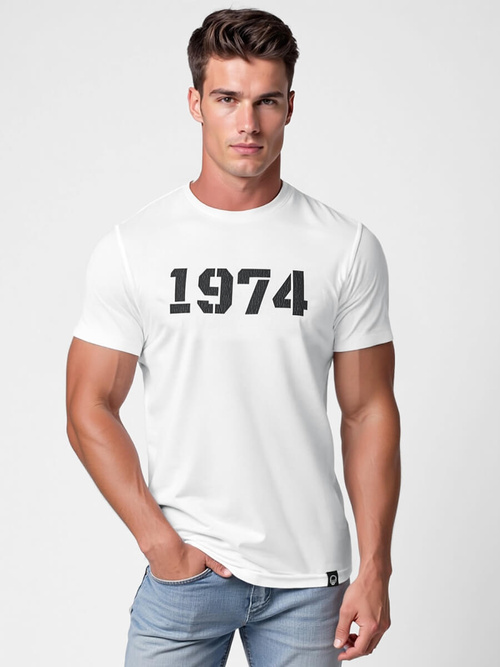 Tricou bărbați alb OZONEE NB/MT3130