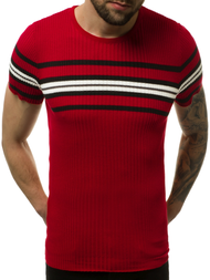 Pulover bărbați albastru bordo OZONEE L/2296