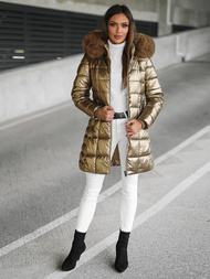 Geacă de femei aur OZONEE JS/16M9120/403Z