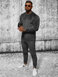 Trening catifea bărbați antracit OZONEE JS/8C1167/6