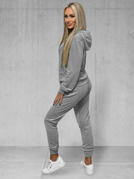 Compleu dama din catifea gri OZONEE JS/8C1176/2