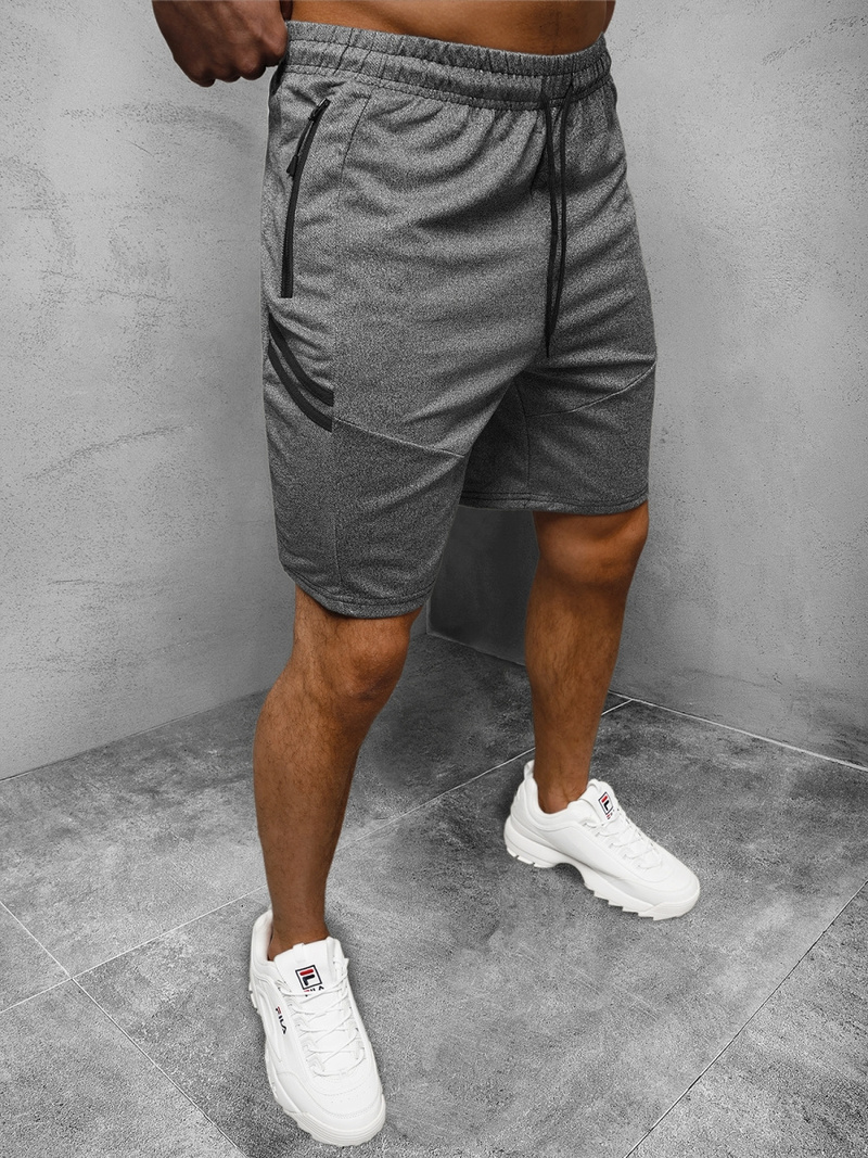 Pantaloni scurți sport bărbați antracit OZONEE JS/68041/5