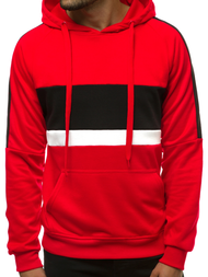 Hanorac cu glugă bărbați roșu OZONEE JS/JZ11062