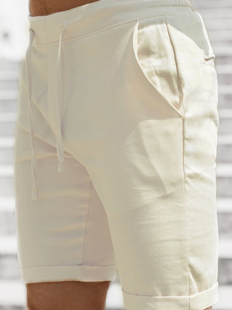 Pantaloni scurti chino bărbați bej OZONEE DJ/1013