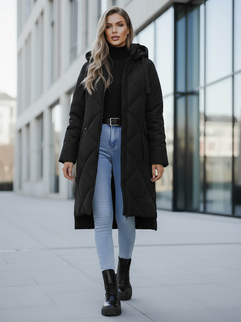 Geacă de femei neagra OZONEE JS/5M3168/392Z