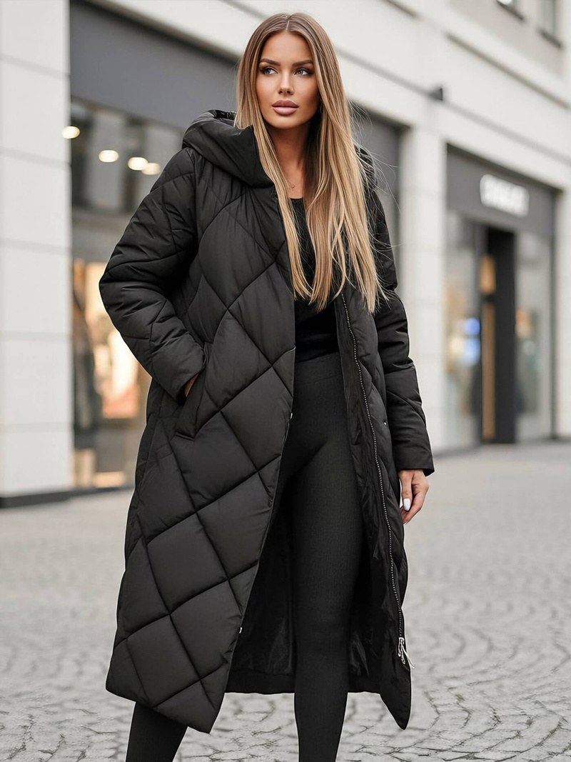 Geacă de femei neagra OZONEE JS/5M3173/392Z