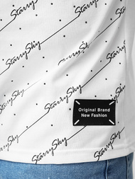 Tricou bărbați alb OZONEE O/QQ1323