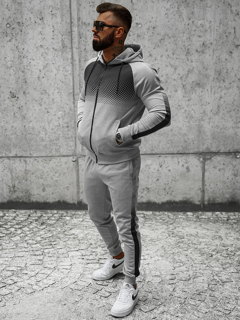Compleu sport bărbaţi gri OZONEE JS/C8116