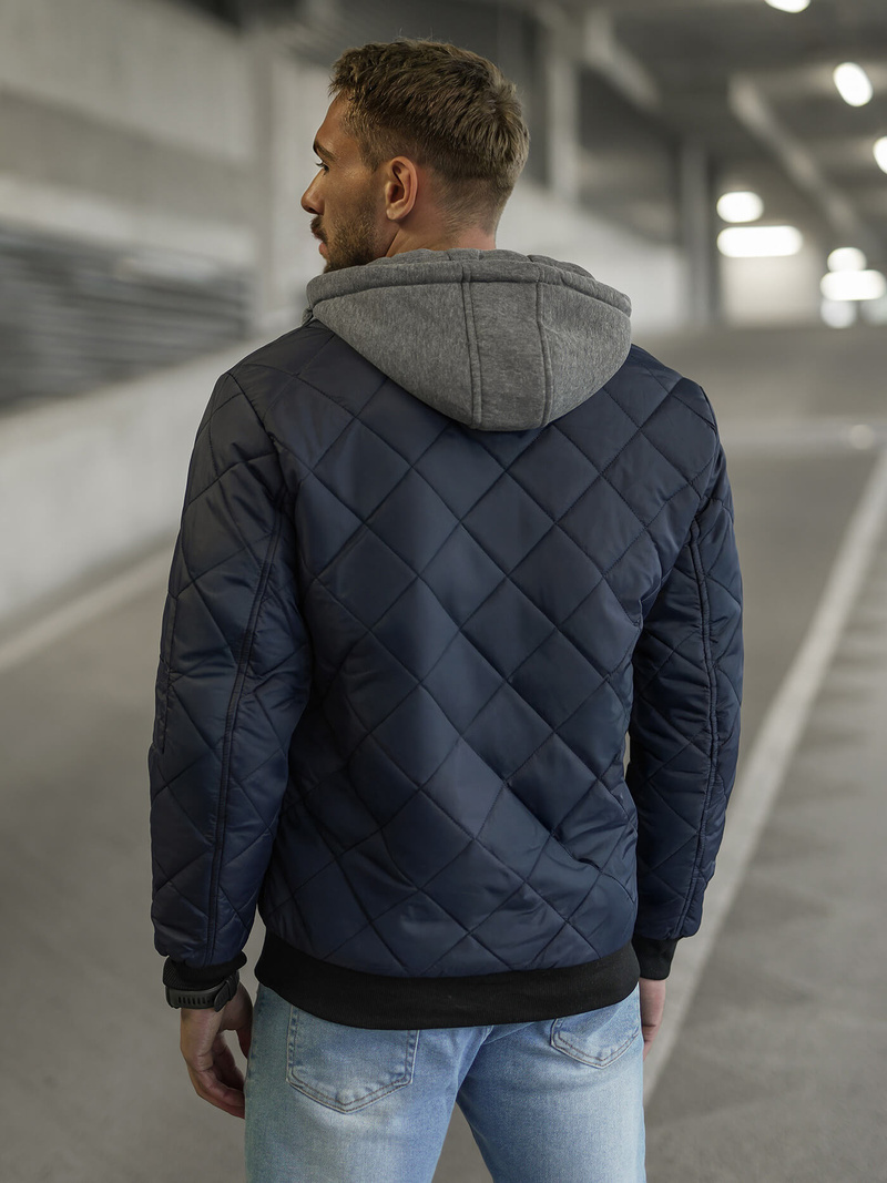 Jachetă bărbați bleumarin OZONEE JS/8M986/215Z