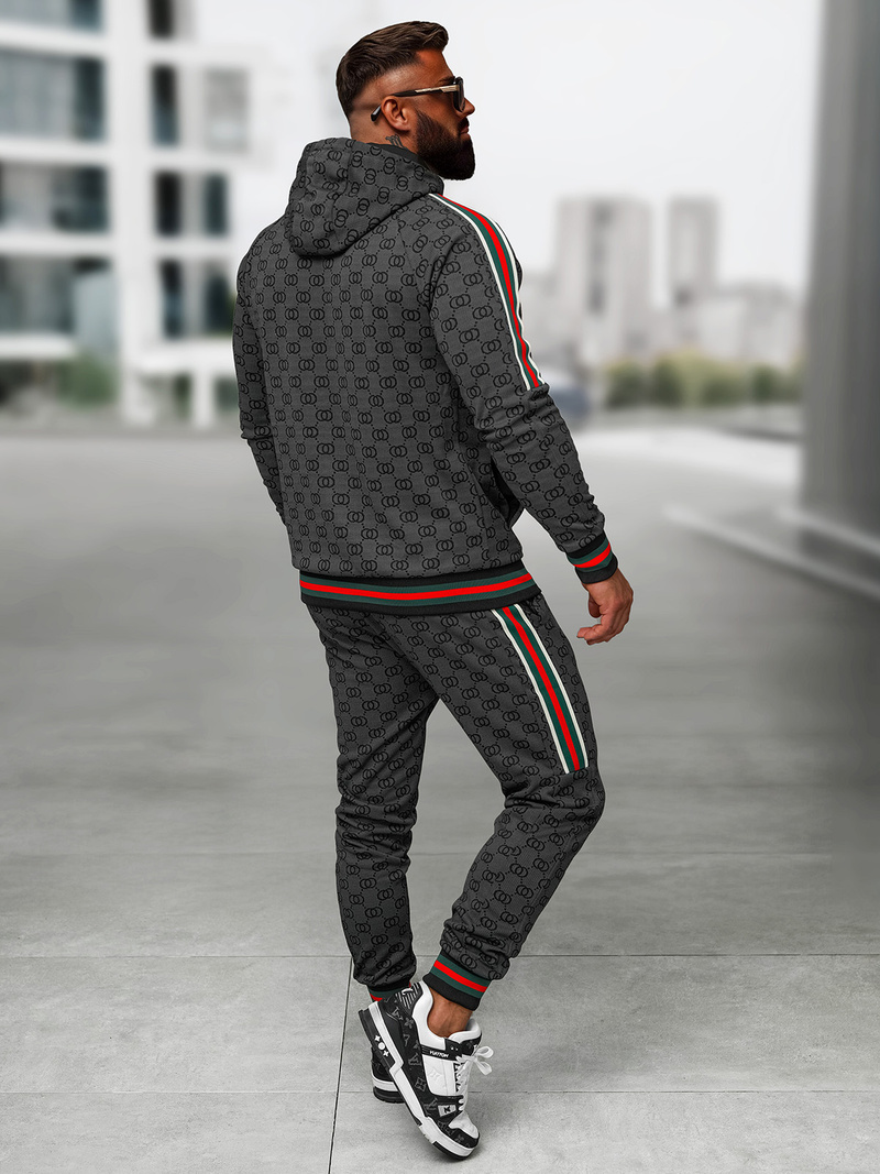 Compleu sport bărbaţi negru OZONEE O/FF5111AB