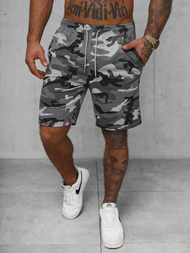 Pantaloni scurți sport bărbați gri OZONEE JS/8K283/2