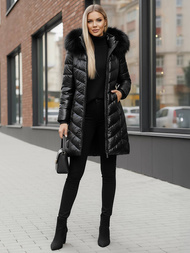 Geacă de femei neagră OZONEE JS/16M9100/392Z